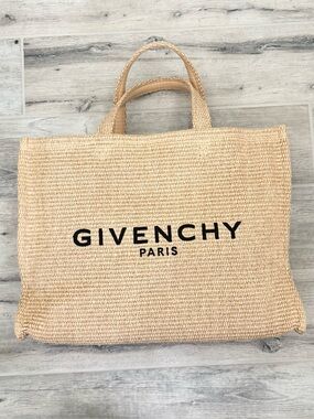 Givenchy Soft Natural Raffia Woven Tote Bag